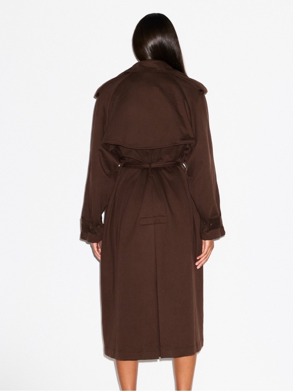 SKIMS Boyfriend Fleece Trench Coat  M - Picture 2 of 9